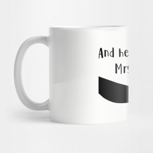 Mrs Robinson,black Mug